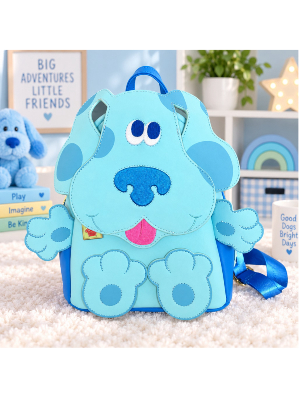 Loungefly Nickelodeon Blue’s Clues Blue Cosplay Mini Backpack Puppy Bag